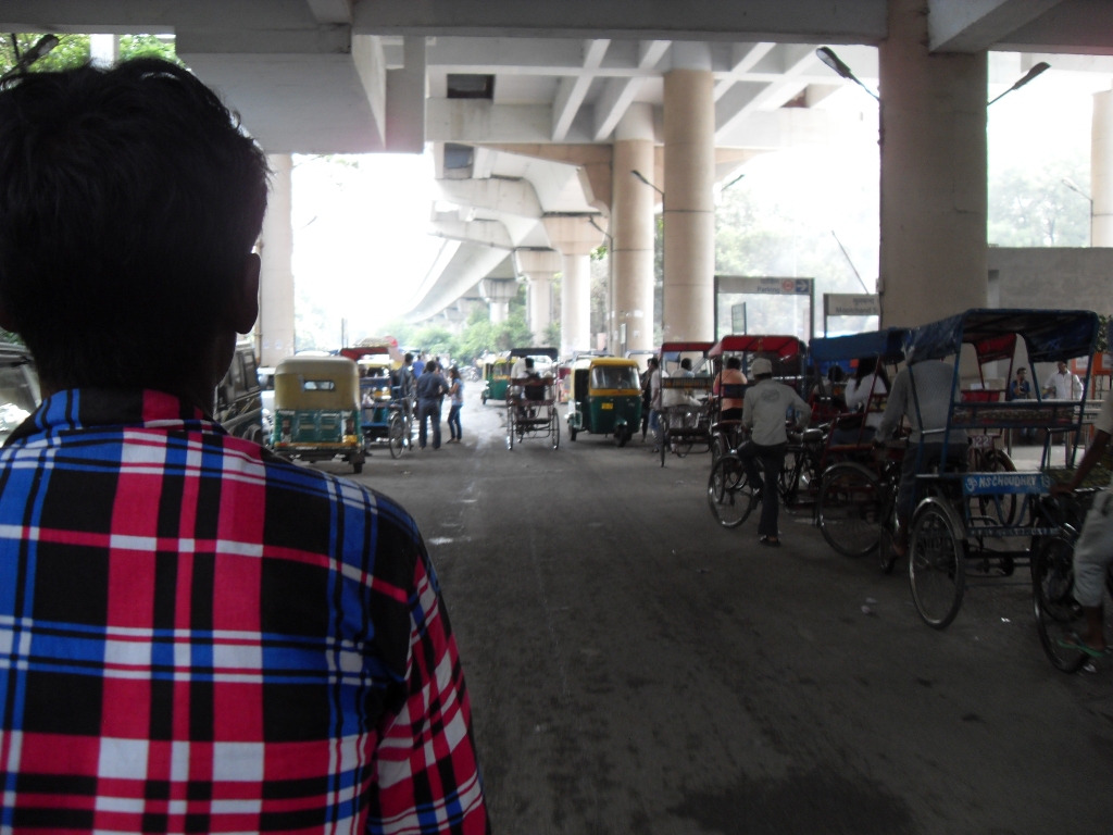 Fahrradrikscha in Delhi - sehr abenteuerlich